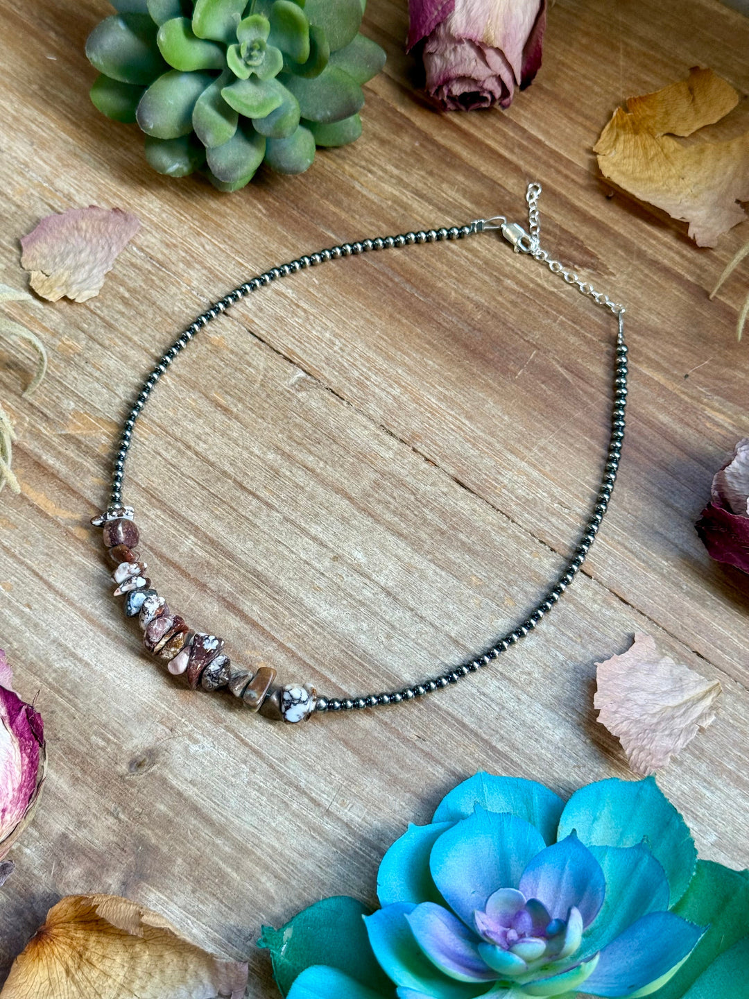 14” Wild Horse Choker – Sterling Silver Pearls Choker Shopify Collective The Bijoux FAB Jewelry The Bijoux FAB Jewelry
