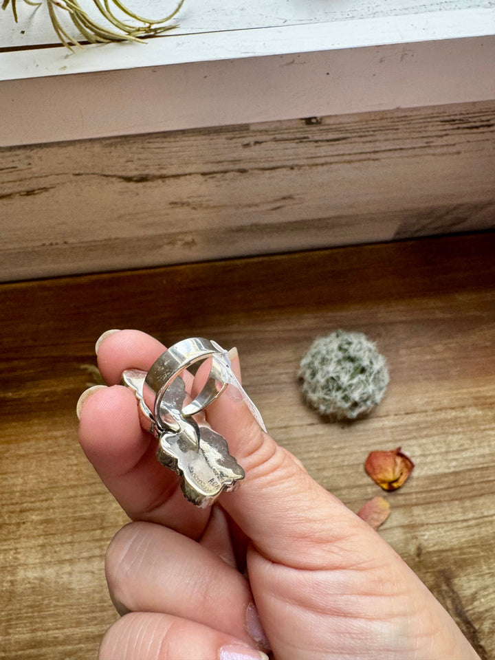 Multi Stone Ring - Size 5 - Kingman turquoise, Wild horse and sterling silver ring Shopify Collective The Bijoux FAB Jewelry The Bijoux FAB Jewelry