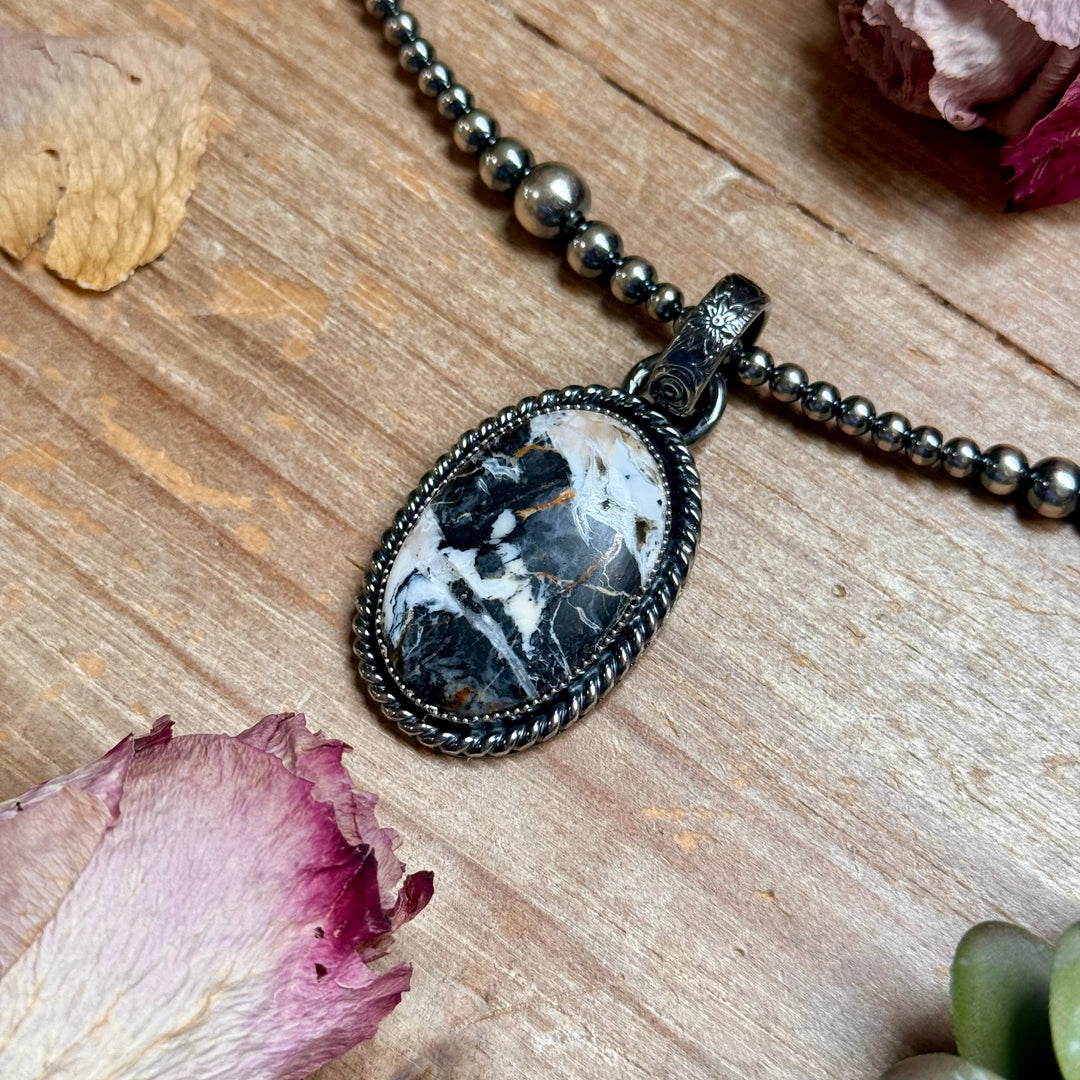 MJ Pendant - White Buffalo Sterling Silver Pendant Shopify Collective The Bijoux FAB Jewelry The Bijoux FAB Jewelry