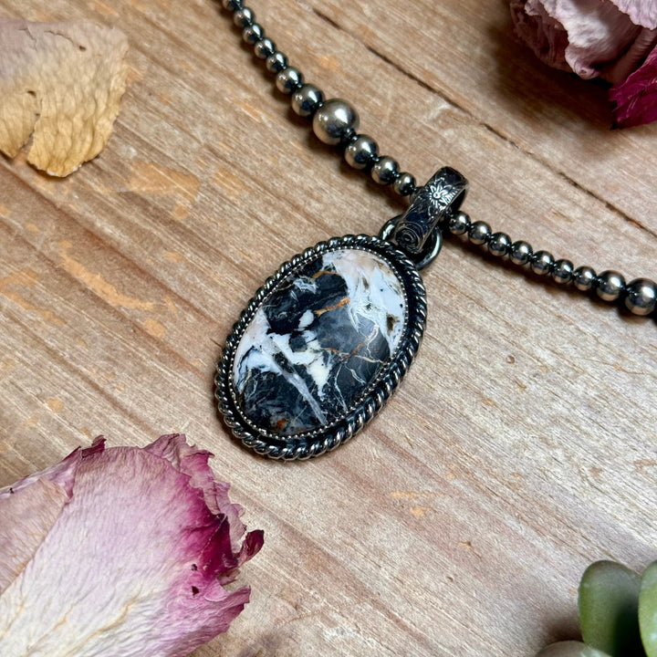 MJ Pendant - White Buffalo Sterling Silver Pendant Shopify Collective The Bijoux FAB Jewelry The Bijoux FAB Jewelry