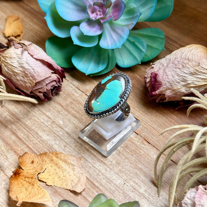 MJ Turquoise Ring – Sterling Silver Ring Shopify Collective The Bijoux FAB Jewelry The Bijoux FAB Jewelry