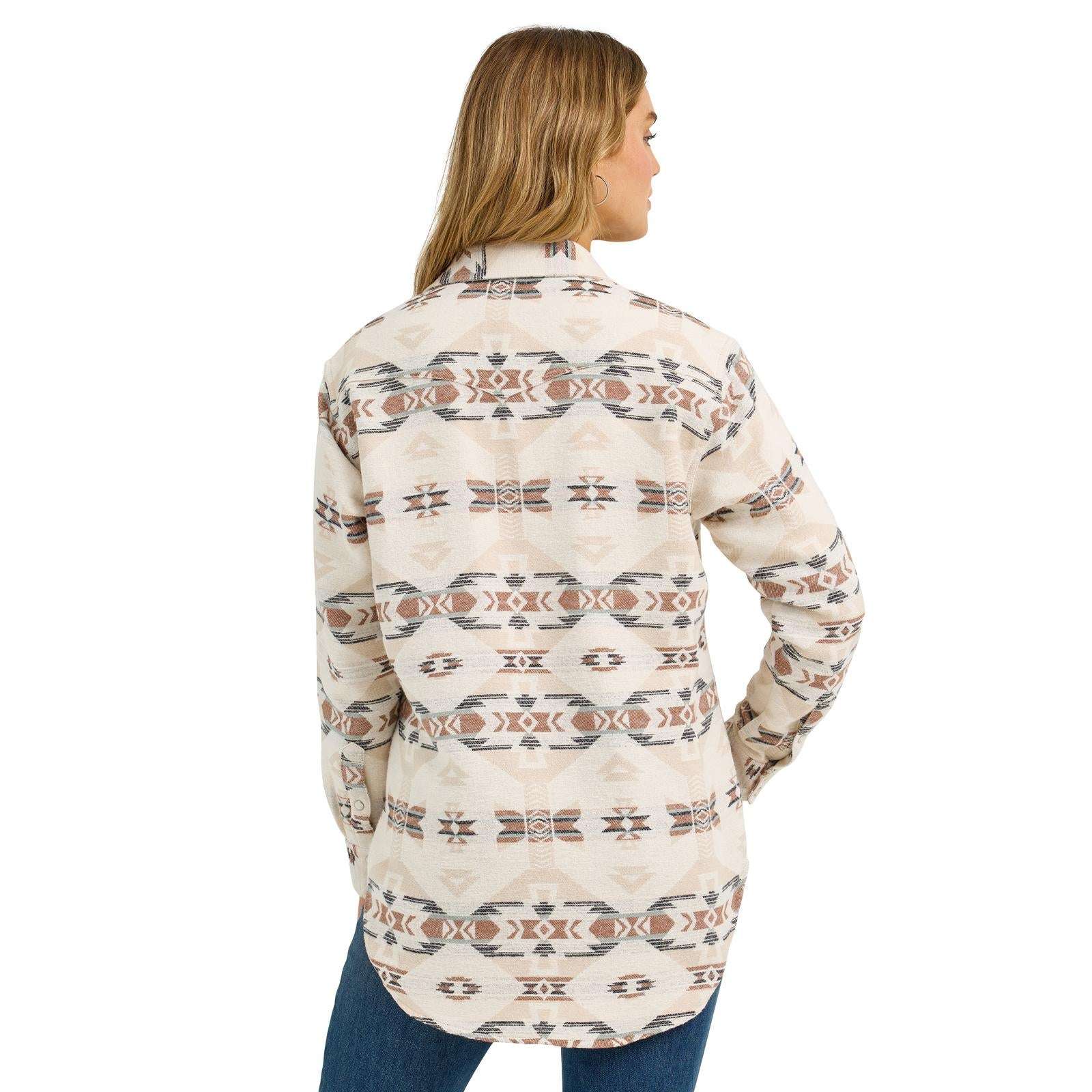 Wrangler Retro® Punchy Unlined Boyfriend Shacket - Cream 112368056 Shirt Wrangler