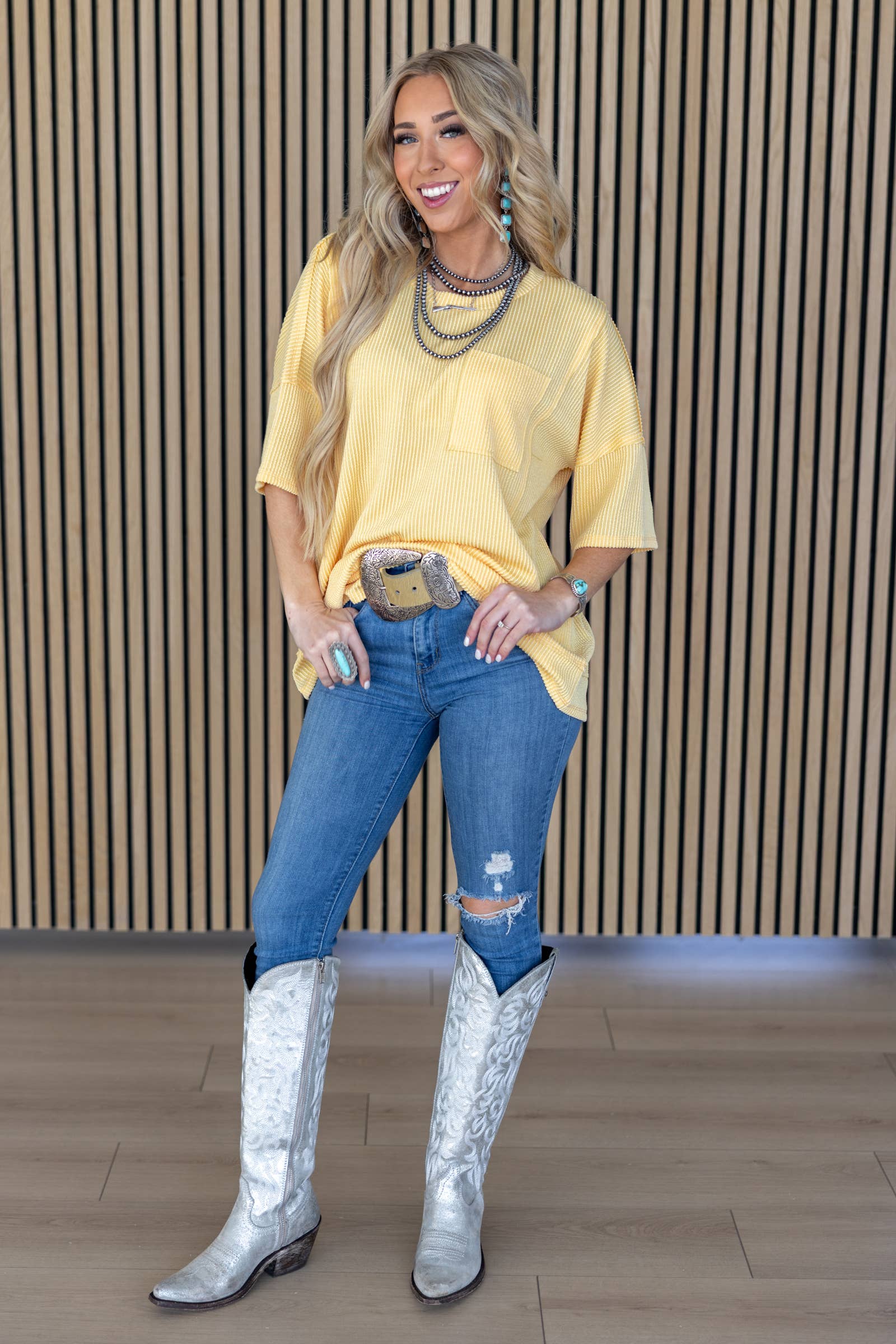 Half Sleeve Relaxed Pocket Blouse Andrée by Unit