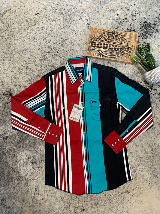 Wrangler® Vintage Long Sleeve Shirt - Multi Shirts & Tops Wrangler