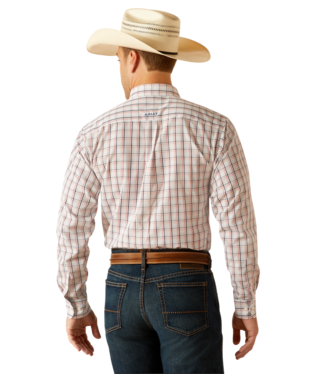 Ariat MNS Wrinkle Free Weston Fitted Shirt WHITE ariat ariatmens Men's Ariat
