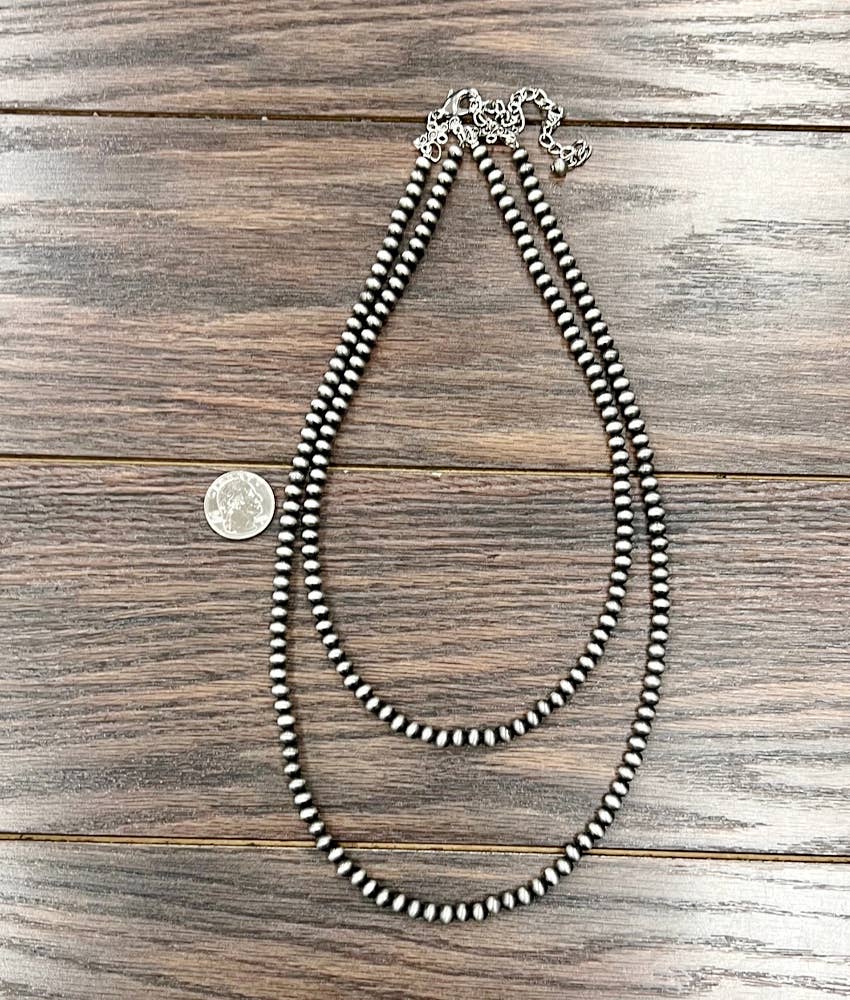 738071, Handmade 24" Navajo Bead Necklace NECKLACE ISAC Trading Inc