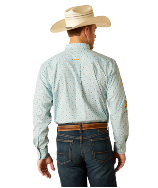 Ariat MNS Team Colton Classic Fit Shirt AQUA Ariat