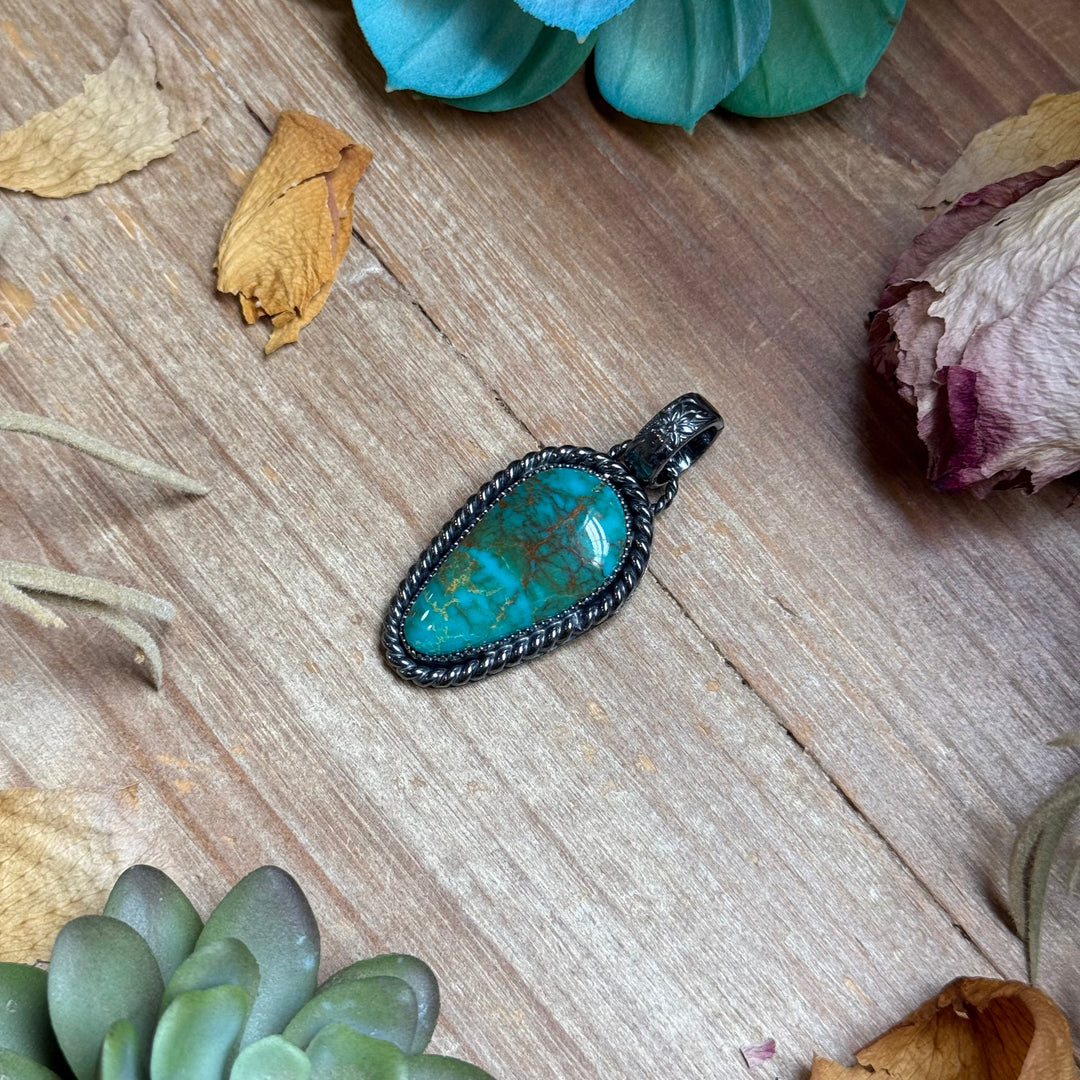 MJ Pendant - Teardrop Turquoise - Fit 6mm Pendant Shopify Collective The Bijoux FAB Jewelry The Bijoux FAB Jewelry