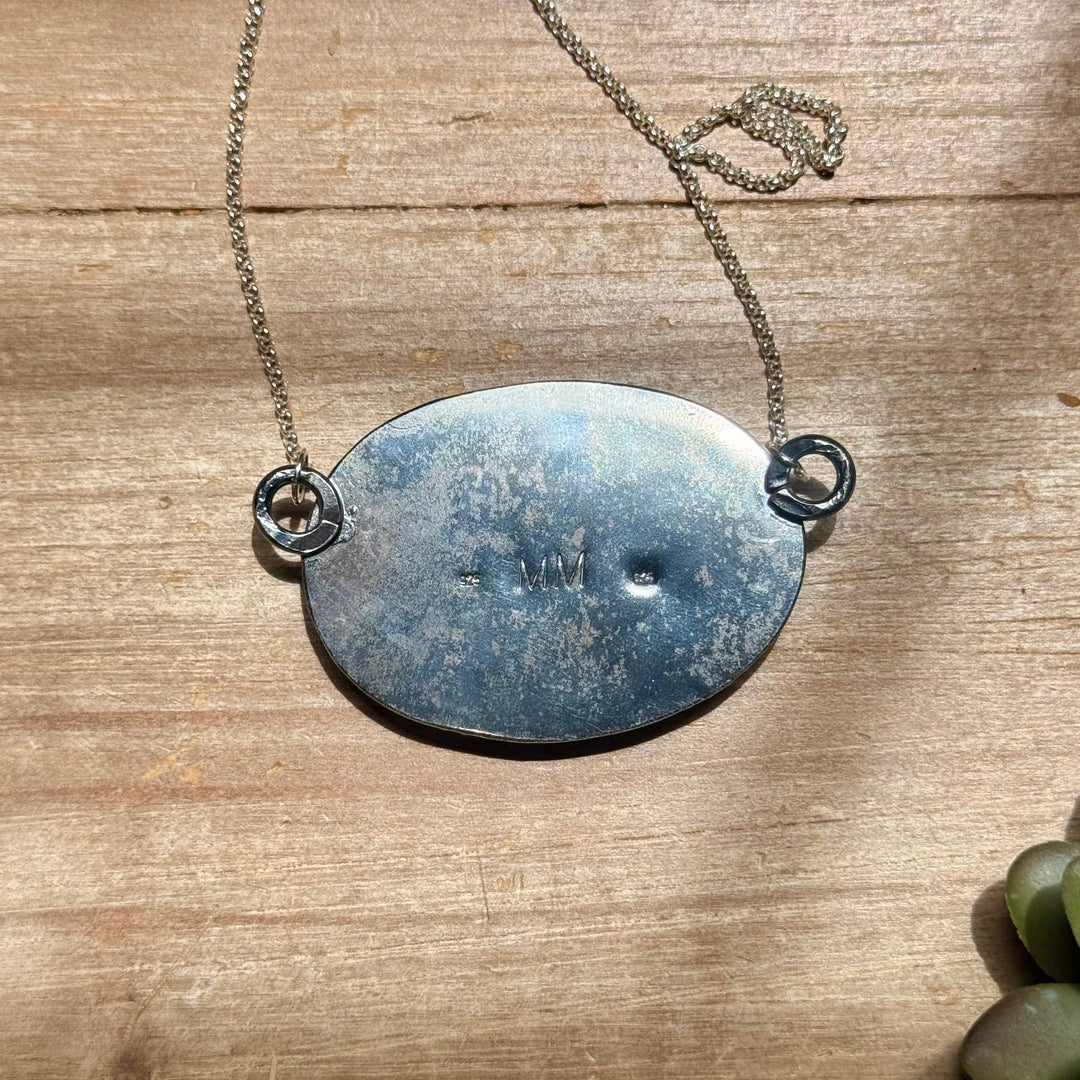 MJ White Buffalo Bar Necklace – Sterling Silver Chains Shopify Collective The Bijoux FAB Jewelry The Bijoux FAB Jewelry