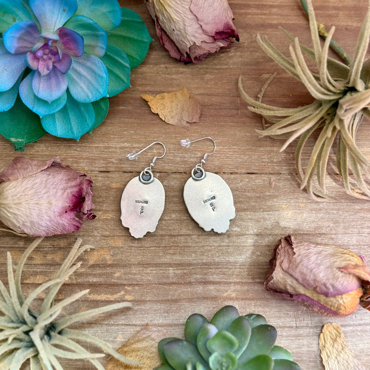 26 - Sterling Silver Cripple Creek Turquoise Dangle Earrings by Shay Pfeiffer Earrings Shopify Collective The Bijoux FAB Jewelry The Bijoux FAB Jewelry