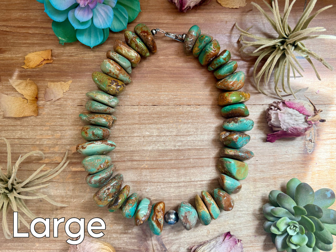 Turquoise Nugget Statement Necklace Necklaces Shopify Collective The Bijoux FAB Jewelry The Bijoux FAB Jewelry
