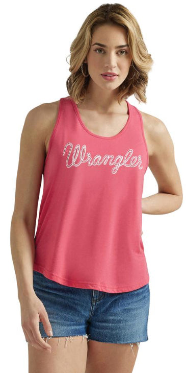 Wrangler Retro® Knit Racerback Tank - Red Wrangler