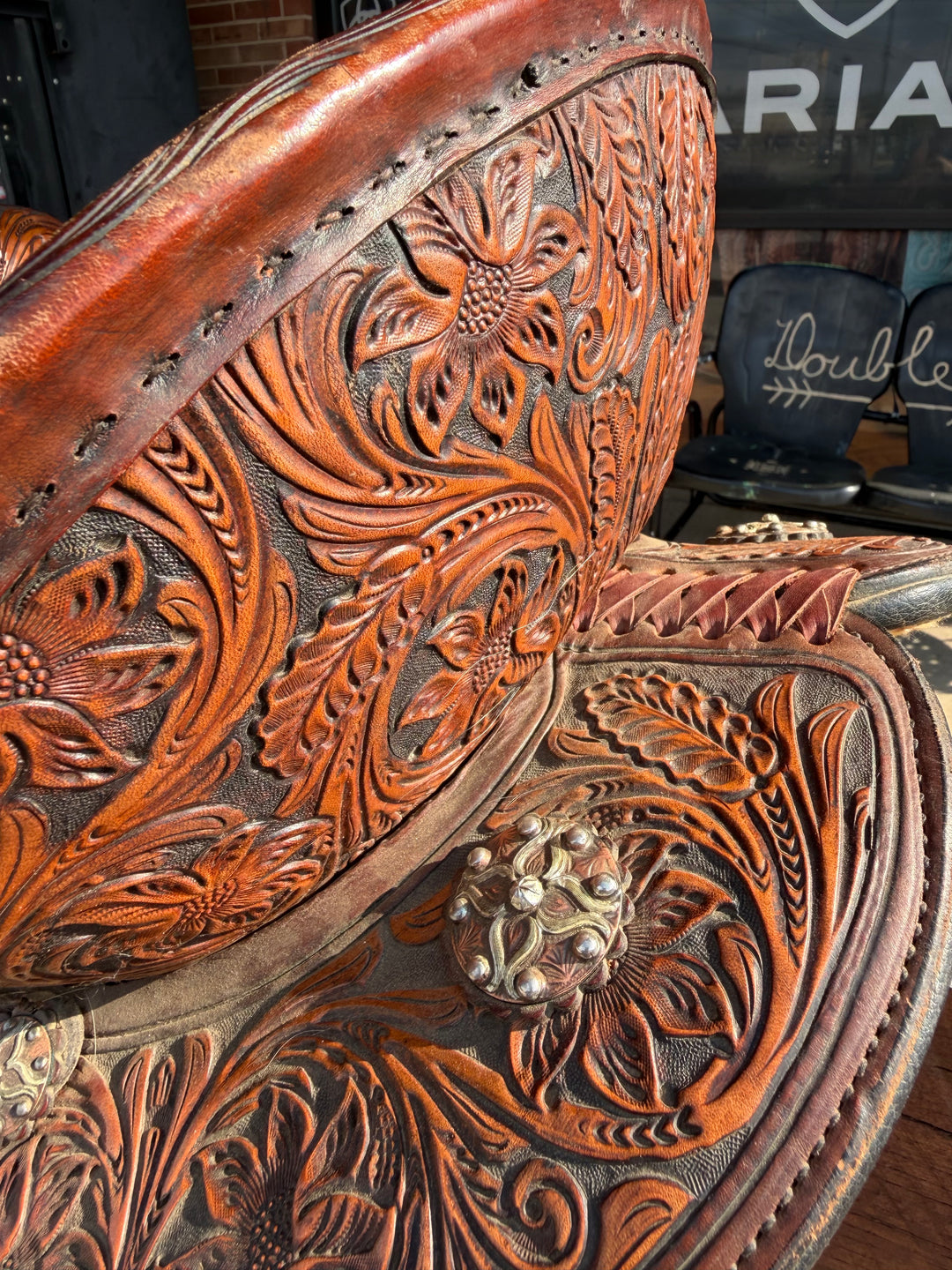 14.5” Circle Y Horse Tack World Barrel Saddle Double C Western Supply