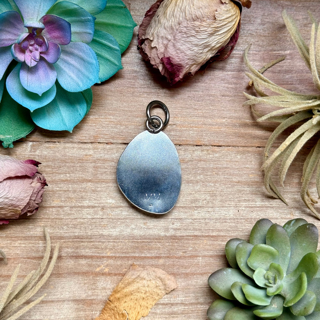 MJ Freeform Turquoise Pendant – Sterling Silver Pendant Shopify Collective The Bijoux FAB Jewelry The Bijoux FAB Jewelry
