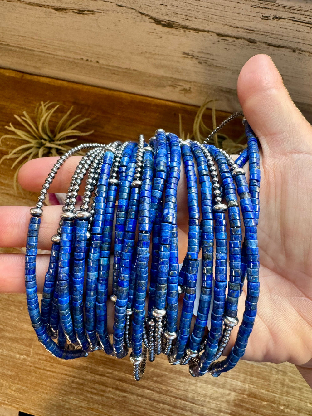 Lapis & Sterling Silver Pearl Choker Choker Shopify Collective The Bijoux FAB Jewelry The Bijoux FAB Jewelry