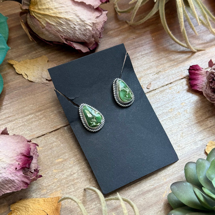 3 - Sterling Silver Sonoran Gold Turquoise Stud Earrings by Jason Ogg Earrings Shopify Collective The Bijoux FAB Jewelry The Bijoux FAB Jewelry