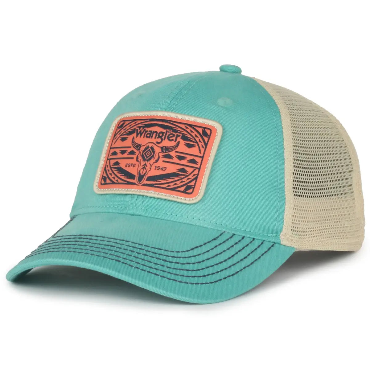 Wrangler Teal Skull Cap Cap WRANGLER