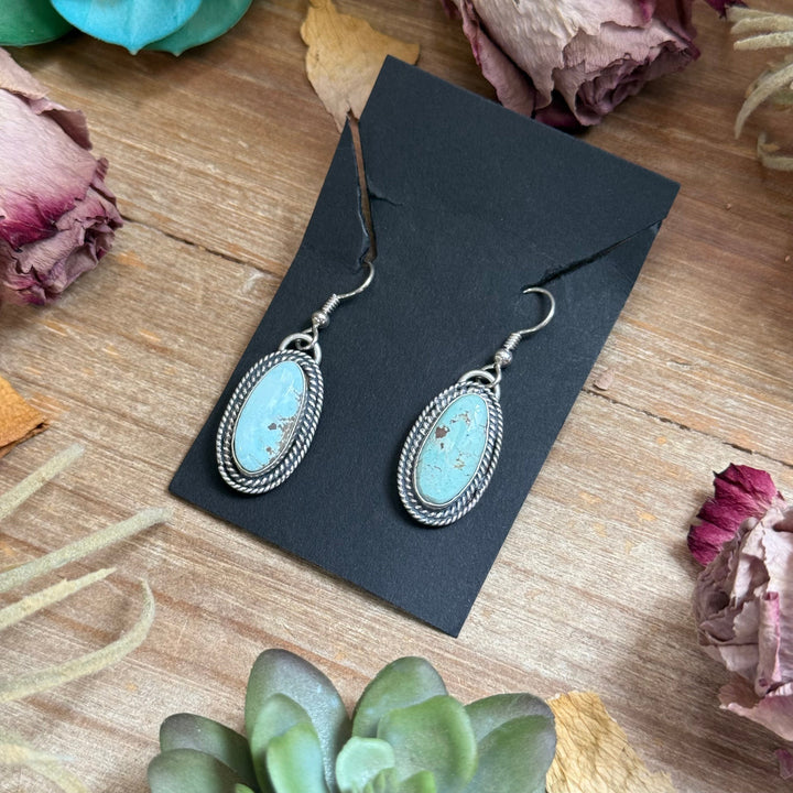 32 - Sterling Silver Dry Creek Turquoise Dangle Earrings by Shay Pfeiffer Earrings Shopify Collective The Bijoux FAB Jewelry The Bijoux FAB Jewelry
