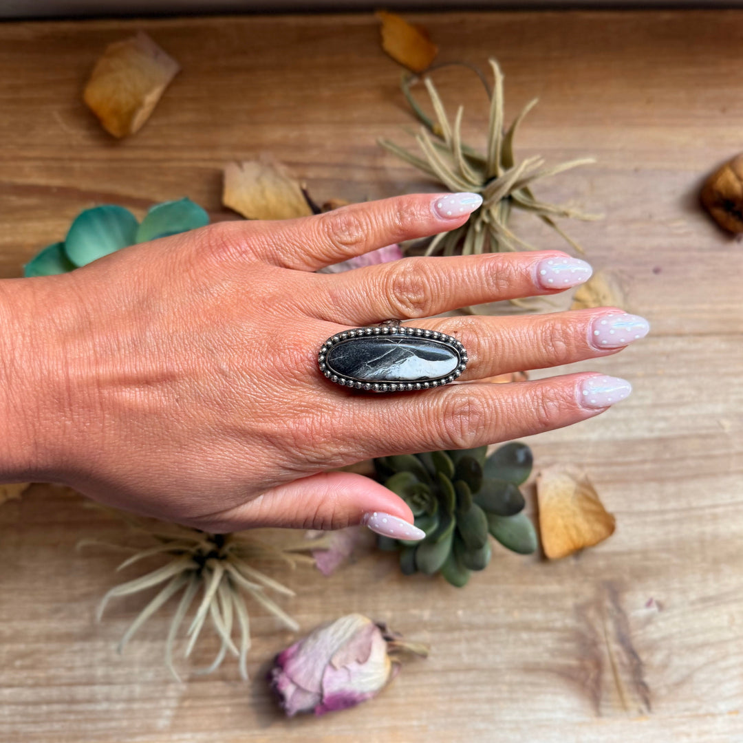 MJ Ring -White Buffalo Adjustable Ring Shopify Collective The Bijoux FAB Jewelry The Bijoux FAB Jewelry