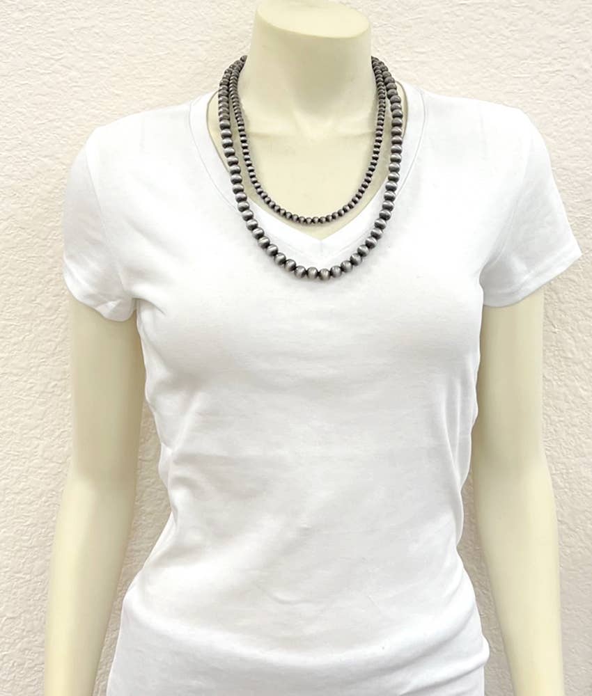 737053, Handmade 24" Navajo Bead Necklace ISAC Trading Inc