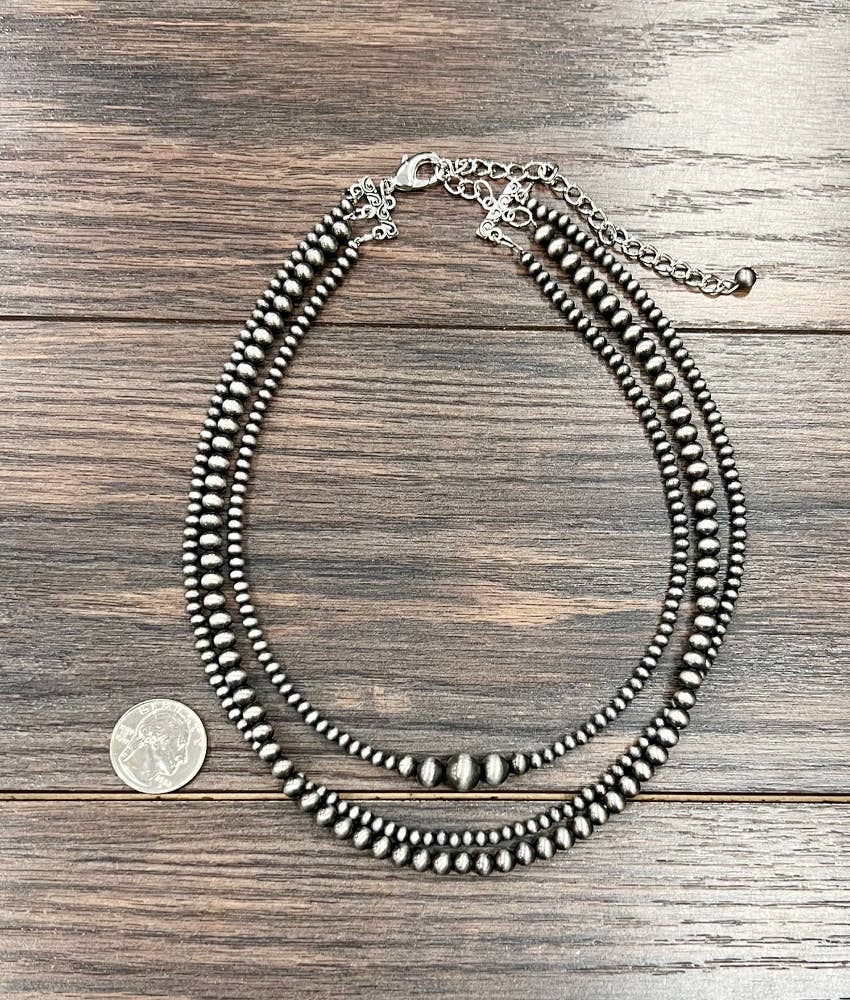 739455, Handmade 18" Navajo Bead Necklace NECKLACE ISAC Trading Inc