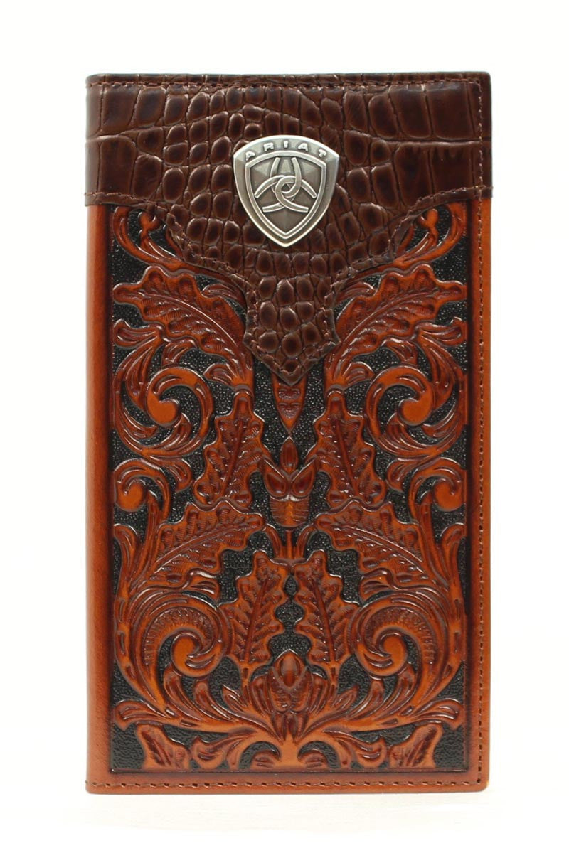 Ariat Men's Premium Brand Leather Rodeo Wallet A3516208 Wallet Accessory ariat Men's Wallet Ariat