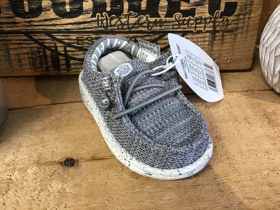 Wally Stretch Sox Toddler Grey Shoes children's hey dude Hey Dude