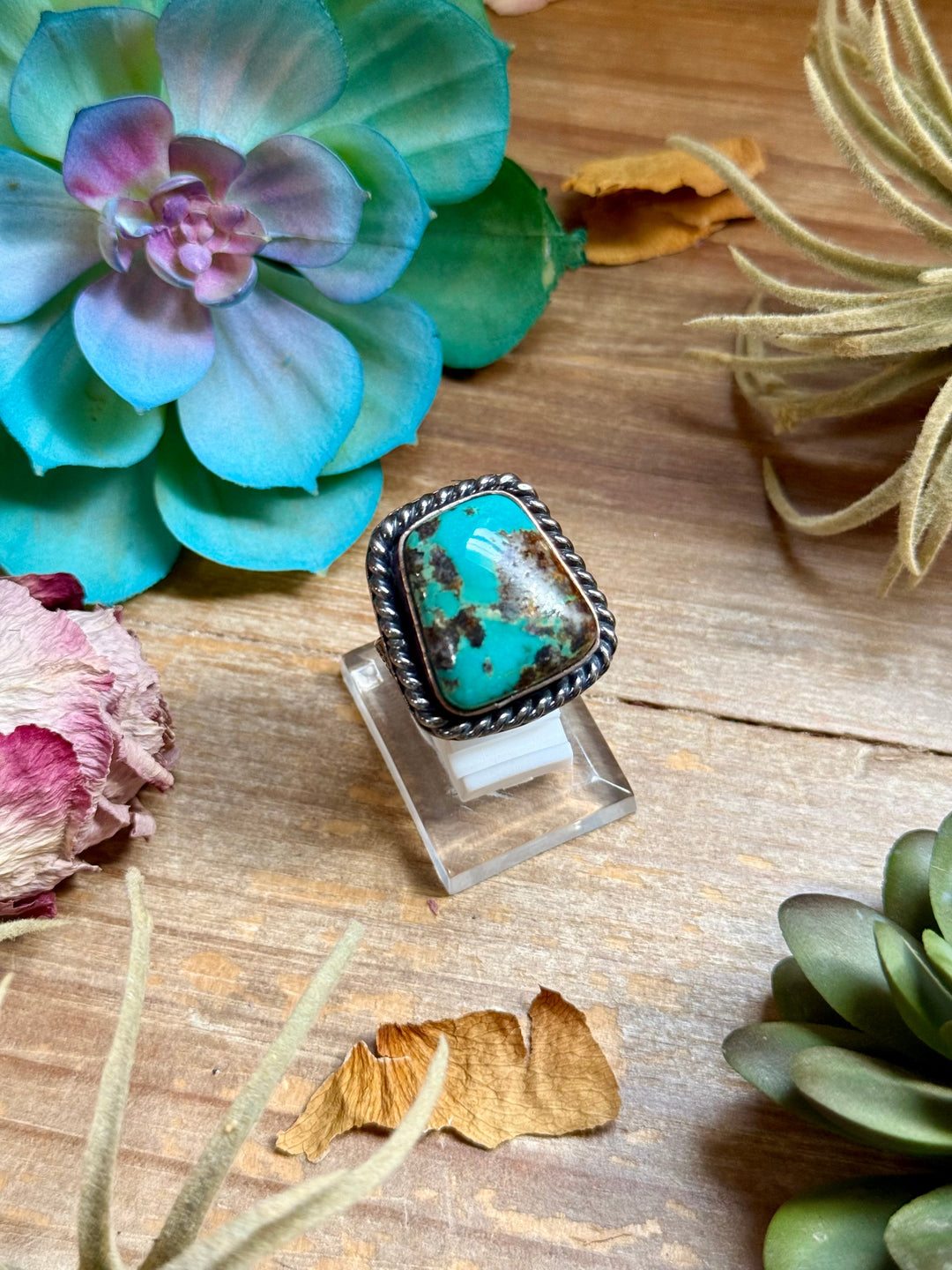 MJ Ring - Turquoise Copper Ring Ring Shopify Collective The Bijoux FAB Jewelry The Bijoux FAB Jewelry