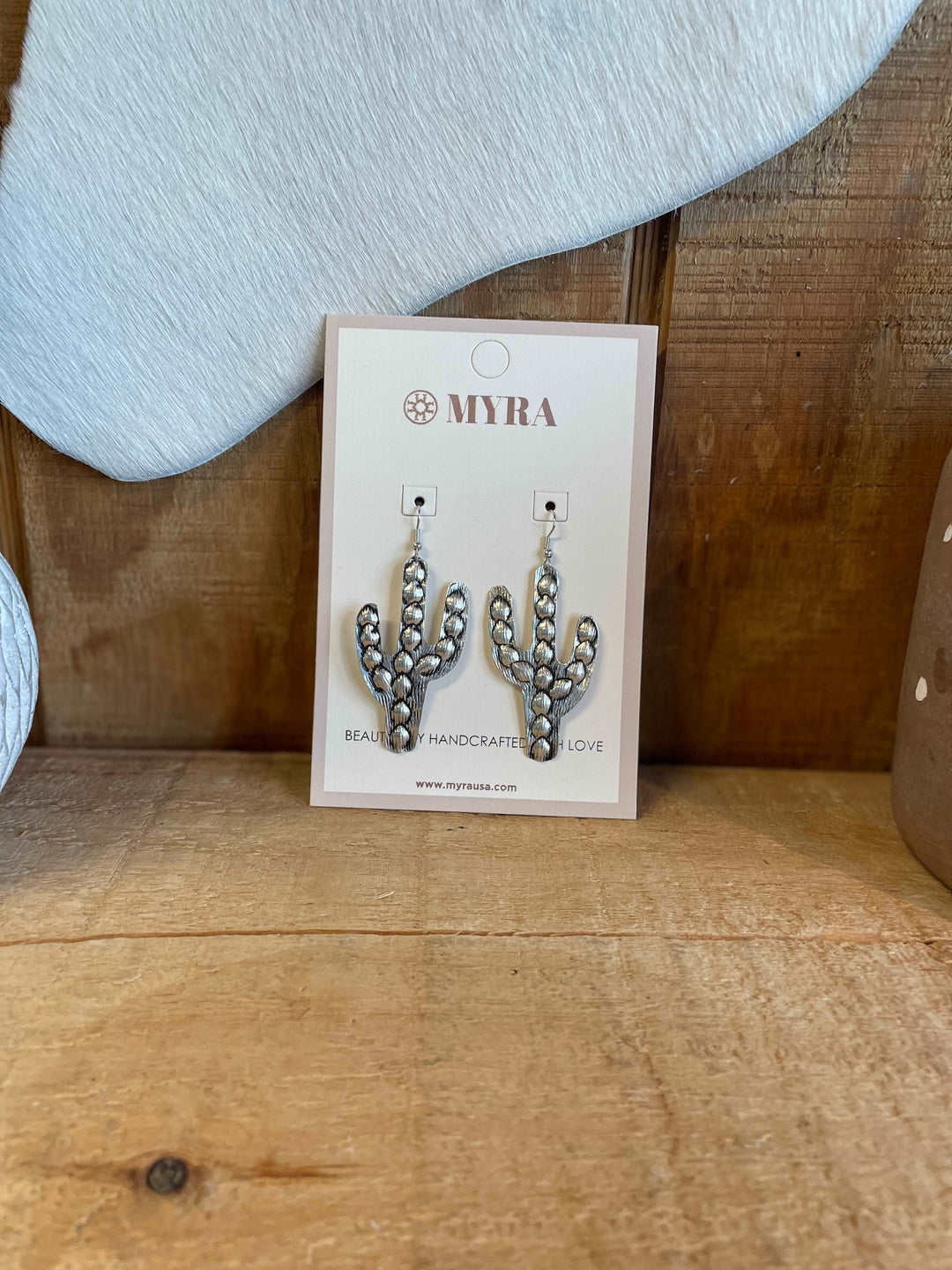 Scalloped Saguaros Earrings Earrings Women's Myra