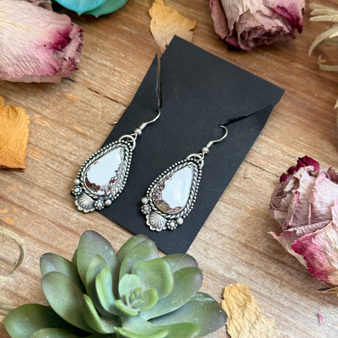 49 - Sterling Silver Wild Horse Jasper Dangle Earrings by Shay Pfeiffer Earrings Shopify Collective The Bijoux FAB Jewelry The Bijoux FAB Jewelry