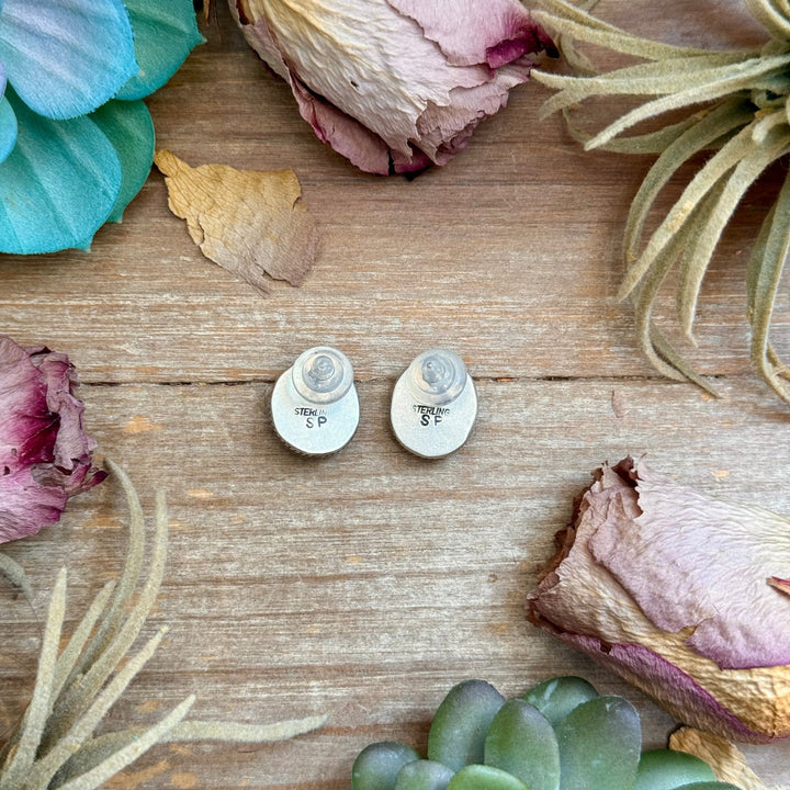 40 - Sterling Silver Lapis Lazuli Stud Earrings by Shay Pfeiffer Earrings Shopify Collective The Bijoux FAB Jewelry The Bijoux FAB Jewelry