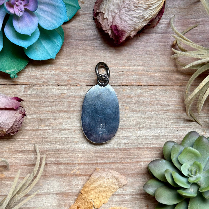 MJ Turquoise Pendant – Sterling Silver Pendant Shopify Collective The Bijoux FAB Jewelry The Bijoux FAB Jewelry