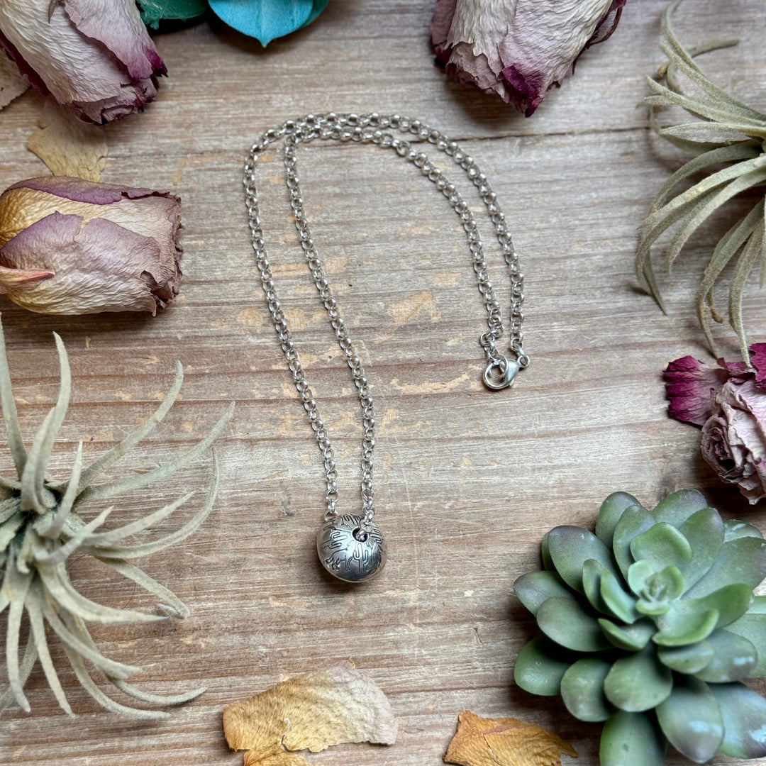 89 - Sterling Silver Desert Wolf Single Ponca Pearl Necklace by Jason Ogg Necklaces Shopify Collective The Bijoux FAB Jewelry The Bijoux FAB Jewelry