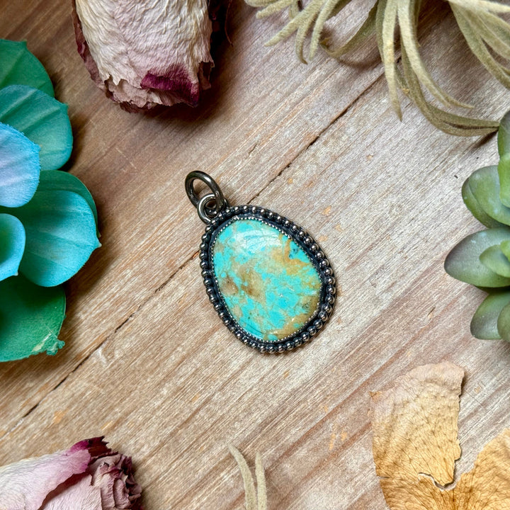 MJ Turquoise Pendant – Sterling Silver Pendant Shopify Collective The Bijoux FAB Jewelry The Bijoux FAB Jewelry