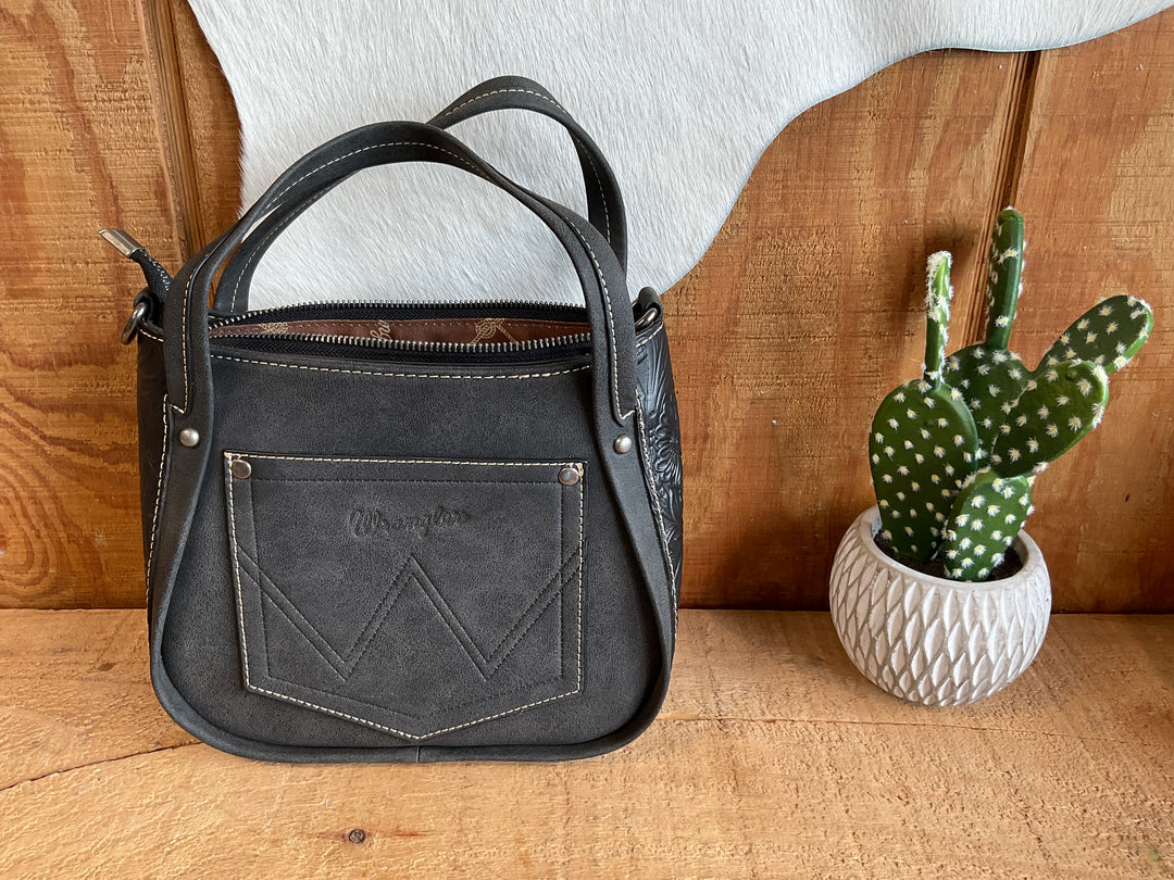 Wrangler Genuine Hair-On Cowhide Tote/Crossbody WG169-2022CF/ WG169-2022BK Purse Women's Wrangler Wrangler