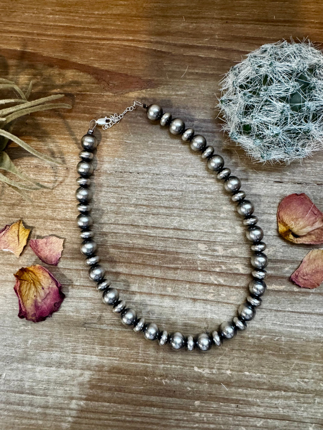 14 inch 10 mm and 10 mm Sterling Silver Pearls choker necklace Necklaces Shopify Collective The Bijoux FAB Jewelry The Bijoux FAB Jewelry