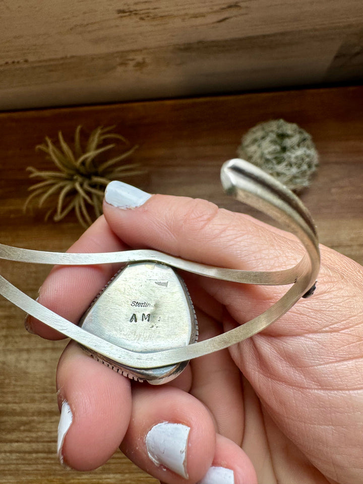 Cuff Bracelet- White Buffalo and Sterling silver Bracelets Shopify Collective The Bijoux FAB Jewelry The Bijoux FAB Jewelry