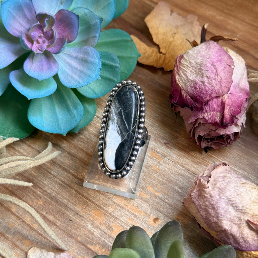MJ Ring -White Buffalo Adjustable Ring Shopify Collective The Bijoux FAB Jewelry The Bijoux FAB Jewelry