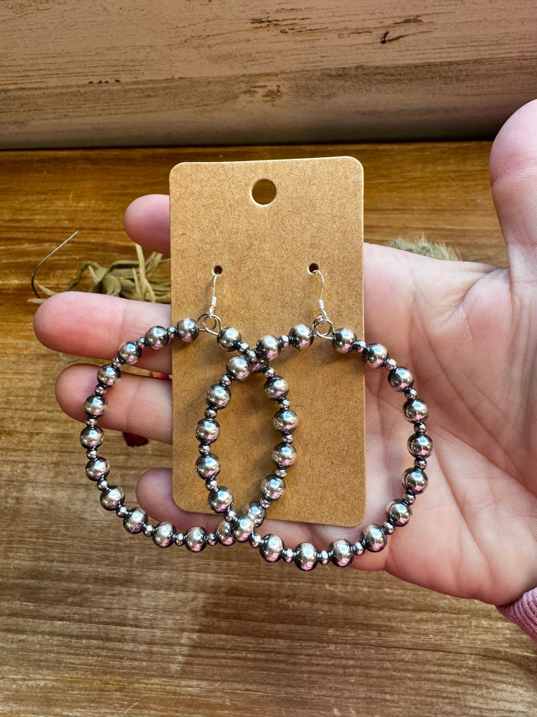 Hoops Sterling Silver Pearls earrings 6 and 3 mm Earrings Shopify Collective The Bijoux FAB Jewelry The Bijoux FAB Jewelry