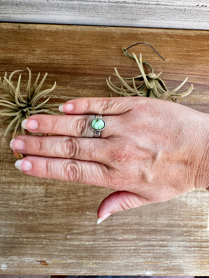 Sonoran Gold Turquoise Ring – Size 7 – Sterling Silver ring Shopify Collective The Bijoux FAB Jewelry The Bijoux FAB Jewelry