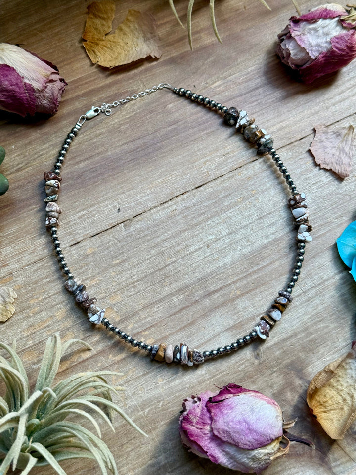 16” Wild Horse Chip Necklace – Sterling Silver Necklaces Shopify Collective The Bijoux FAB Jewelry The Bijoux FAB Jewelry