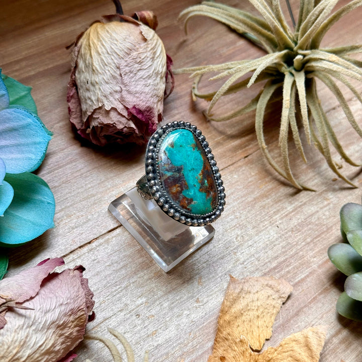 MJ Freeform Turquoise Ring – Sterling Silver Ring Shopify Collective The Bijoux FAB Jewelry The Bijoux FAB Jewelry