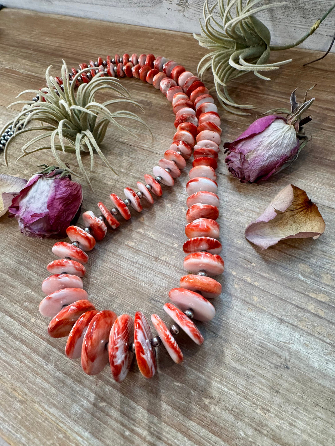 NFR Collection Necklace – 5mm Sterling Silver Pearls with Graduated Spiny Oyster 37" Necklaces Shopify Collective The Bijoux FAB Jewelry The Bijoux FAB Jewelry