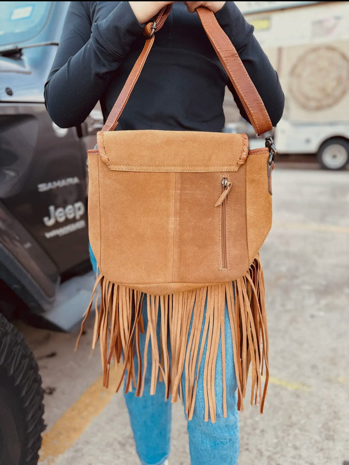 Suede Leather Boot Stitch Crossbody purse Shopify Collective The Bijoux FAB Jewelry The Bijoux FAB Jewelry