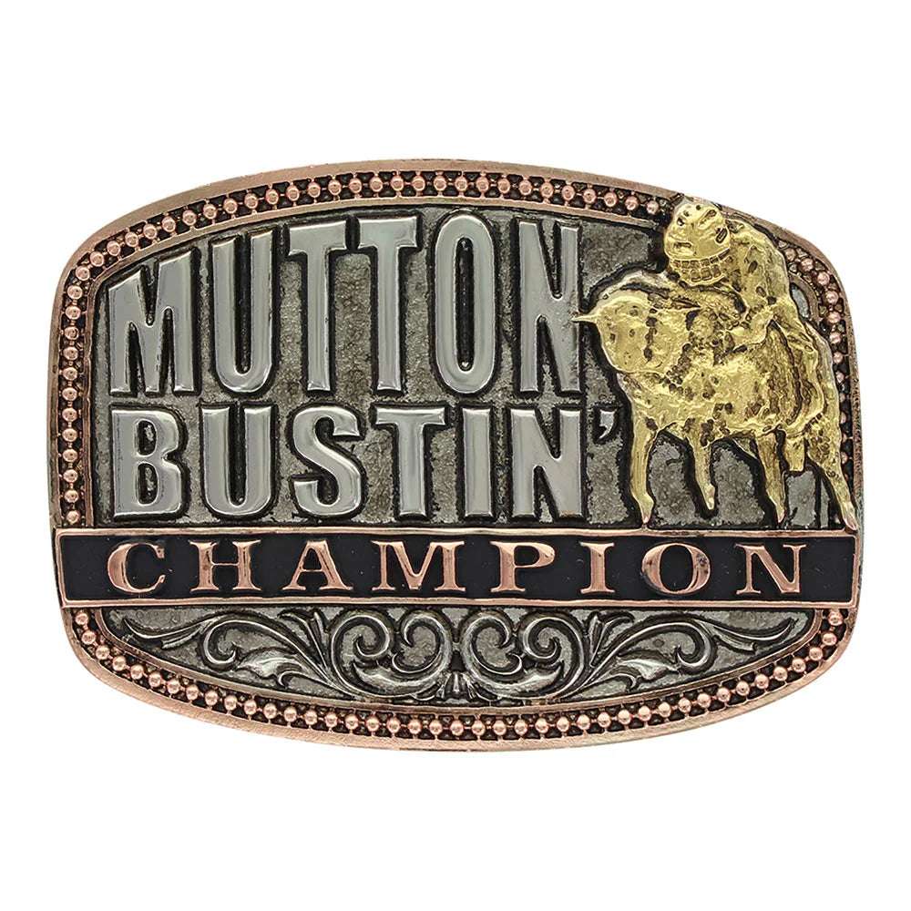 Little Attitude Mutton Bustin Champion Buckle A516T Belt Buckle Montana Silversmiths