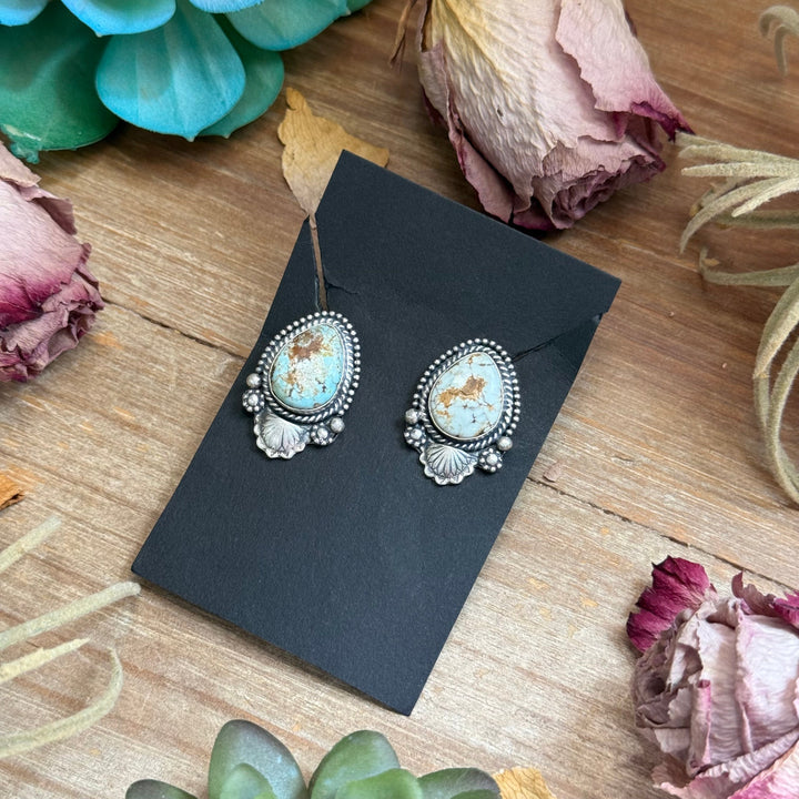 30 - Sterling Silver Dry Creek Turquoise Stud Earrings, $125 (MSRP $335), Artist Shay Pfeiffer Earrings Shopify Collective The Bijoux FAB Jewelry The Bijoux FAB Jewelry