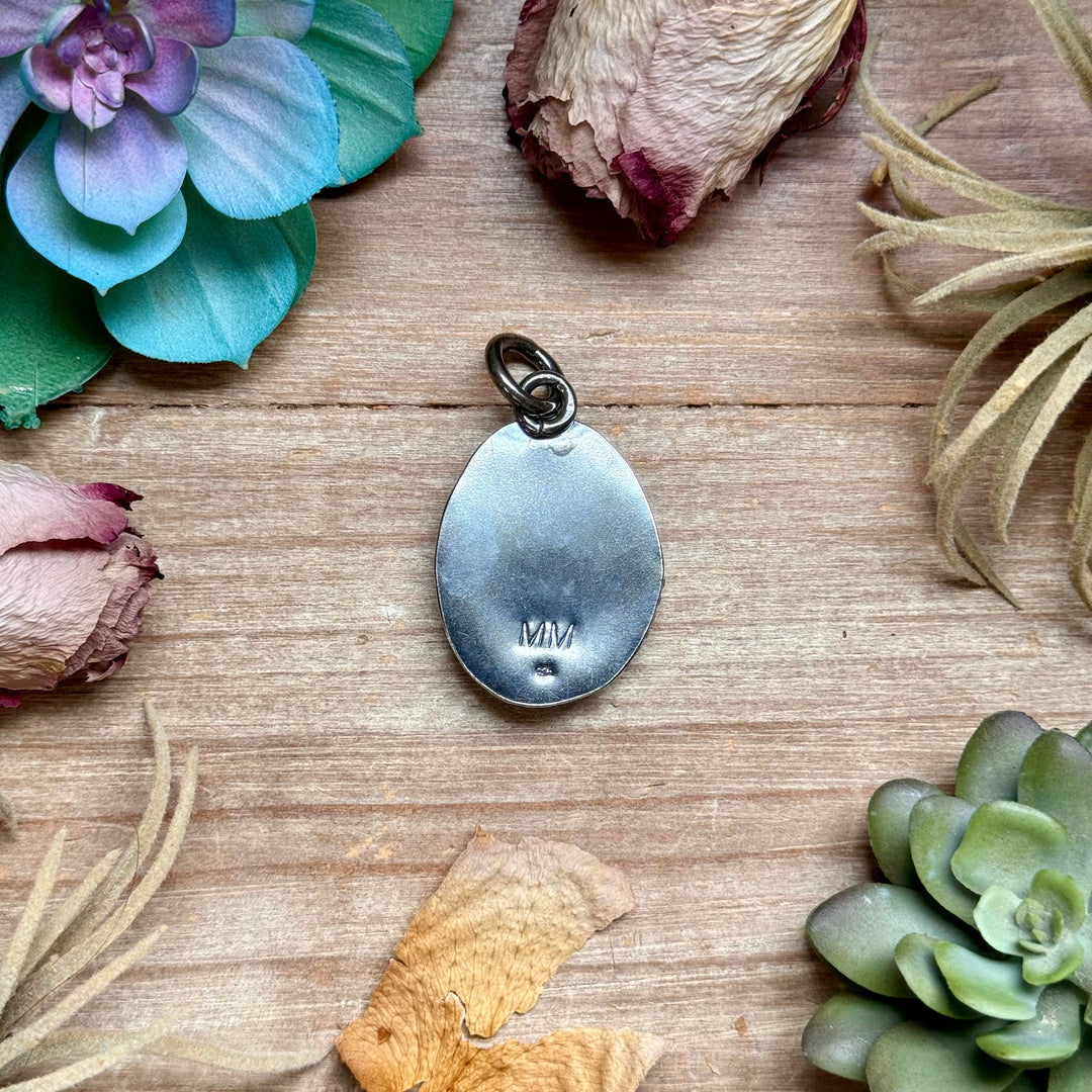MJ Turquoise Pendant – Sterling Silver Pendant Shopify Collective The Bijoux FAB Jewelry The Bijoux FAB Jewelry