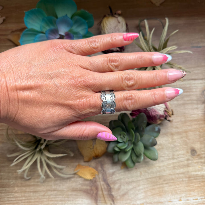 145-152 Sterling Silver Hand Milled Stamped Scalloped Edge Ring by Jason Ogg ring Shopify Collective The Bijoux FAB Jewelry The Bijoux FAB Jewelry
