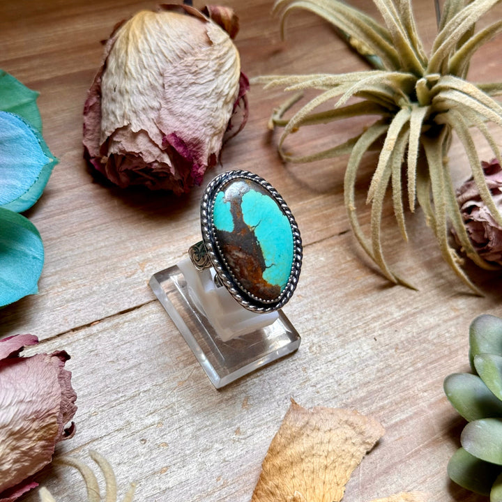 MJ Turquoise Ring – Sterling Silver Ring Shopify Collective The Bijoux FAB Jewelry The Bijoux FAB Jewelry