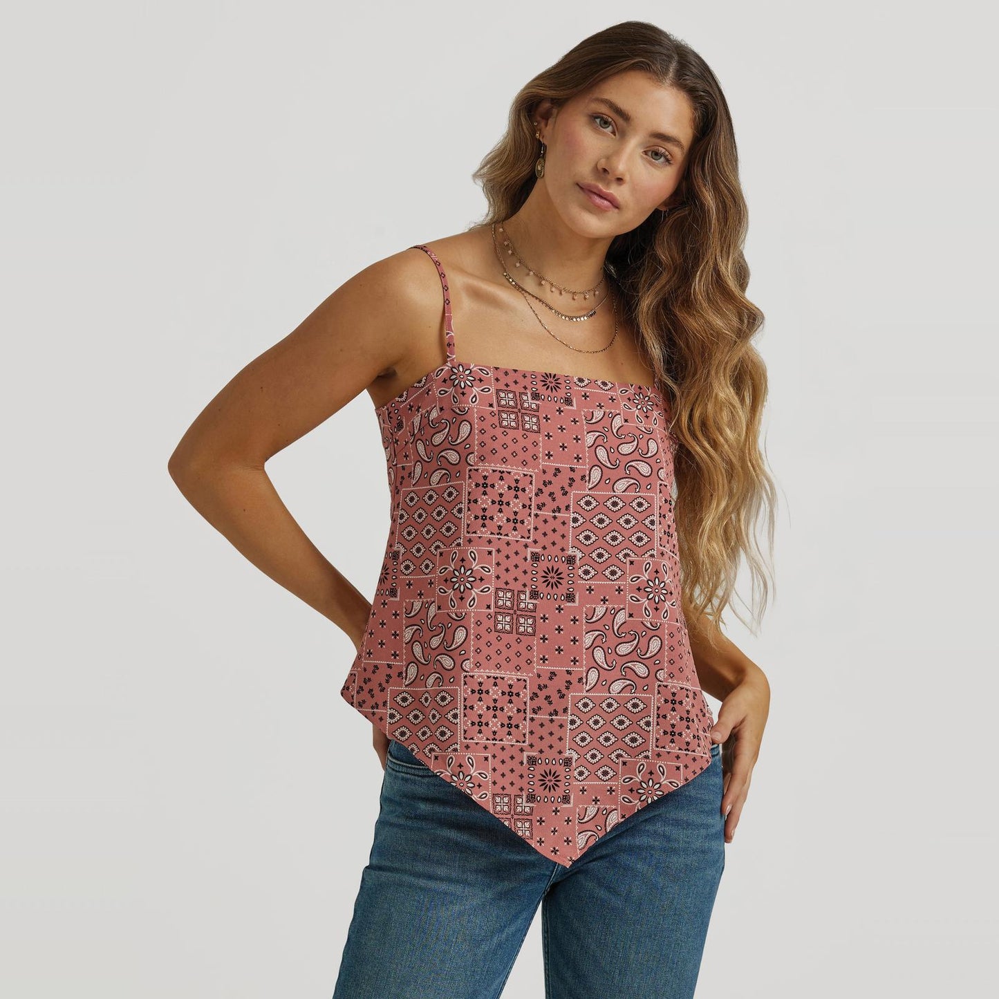 Wrangler Retro® Punchy Top - Burgandy Wrangler